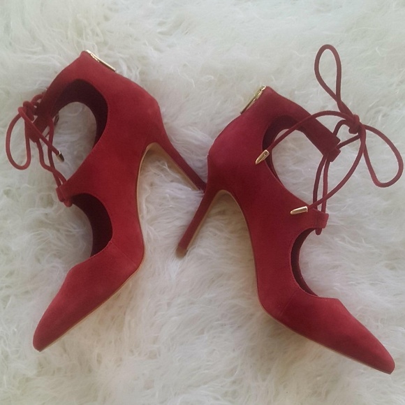Lord & Taylor 424 Fifth | Benci Suede Heels | Sz 7 - Picture 1 of 7